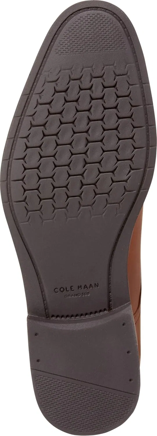 Мужские оксфорды Cole Haan Harmon Grand Cap Toe, British Tan Dark Brown Water Proof — фото 2