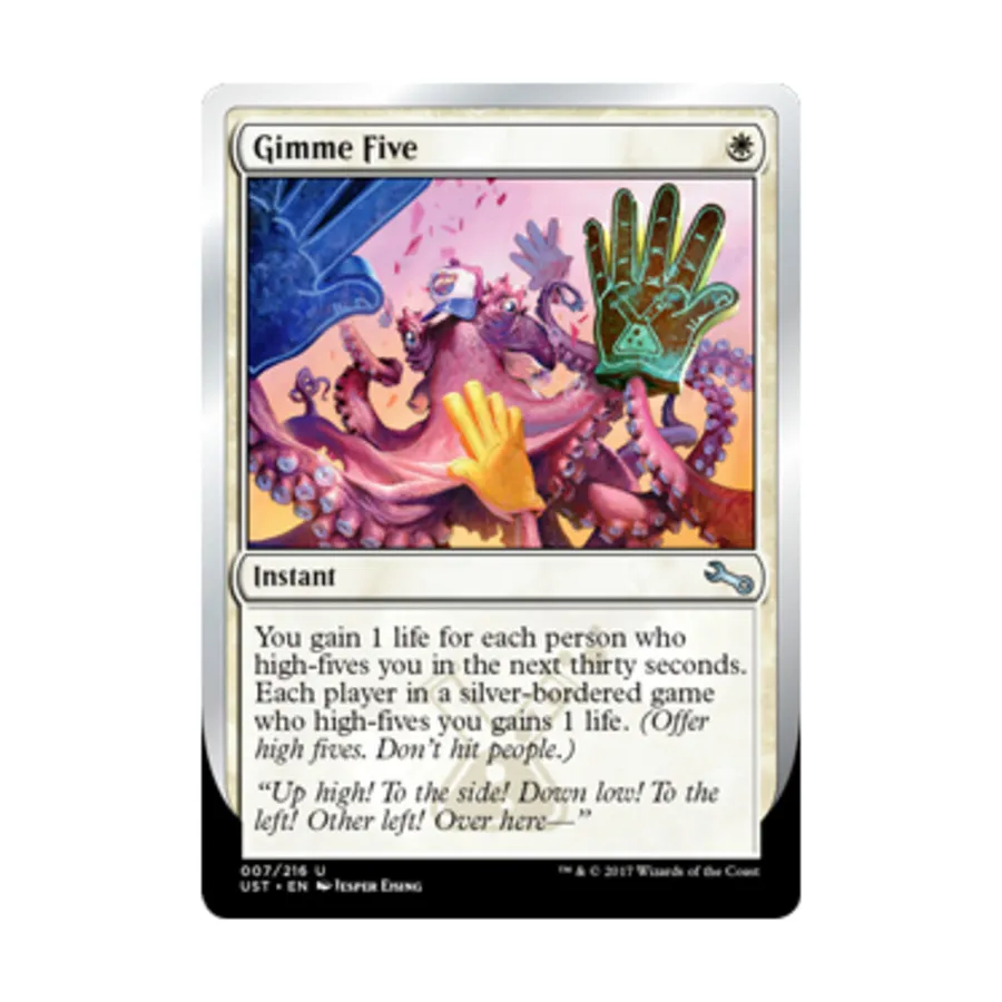 

CCG Дай мне пять (U), MTG - Unstable