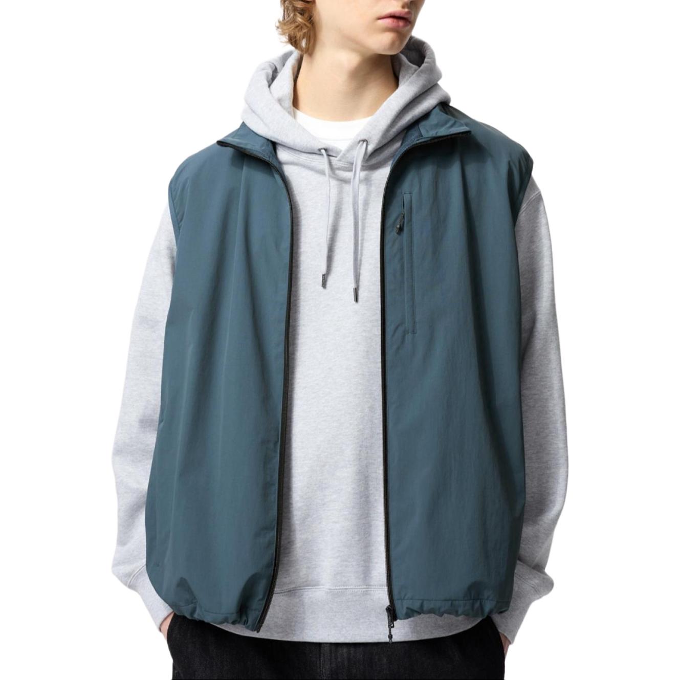 

UNIQLO Жилет унисекс морской синий, Sea Blue