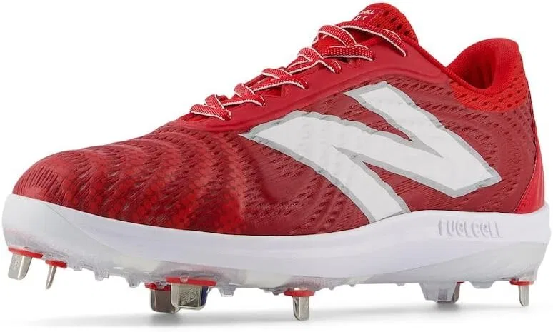 Мужские бейсбольные кроссовки New Balance FuelCell 4040 V7 Metal, Team Red Optic White