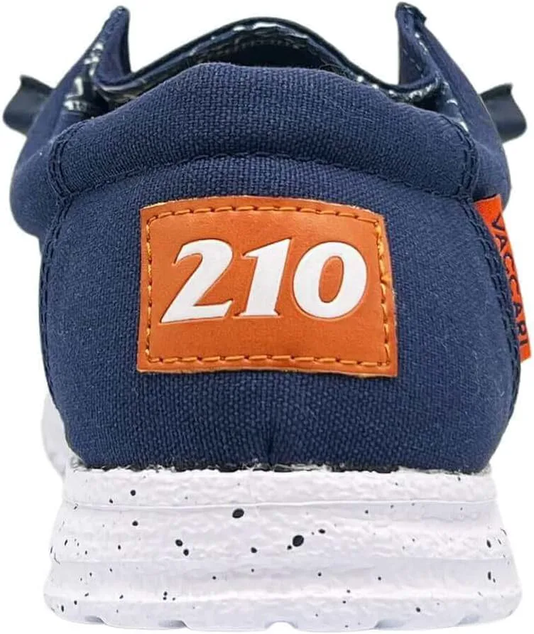 

Мужские слипоны из холщовой ткани Vaccari Nate NCAA | Удобная и легкая повседневная обувь, синий