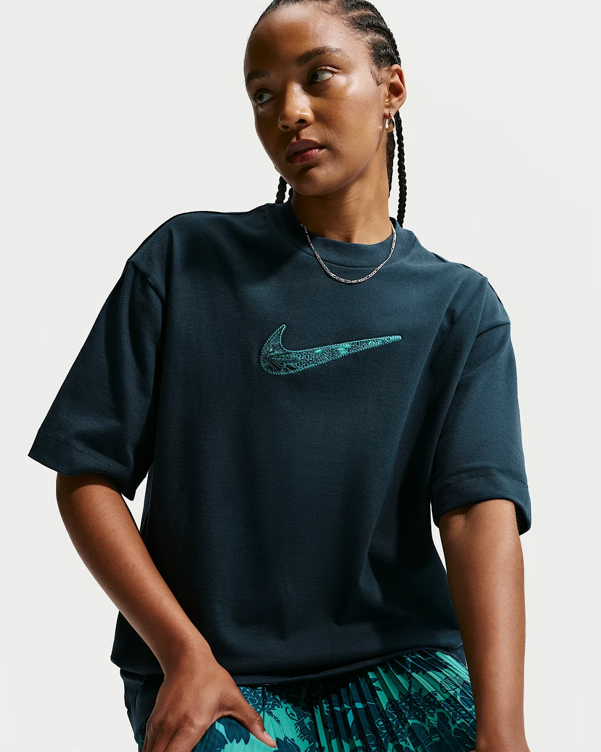 Женская оверсайз футболка Naomi Osaka, Armory Navy — фото 3