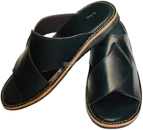 

Мужские черные пешаварские сандалии, традиционные пешаварские сандалии, черная кожаная обувь ручной работы для мужчин, кожаные сандалии для повседневной носки Generic