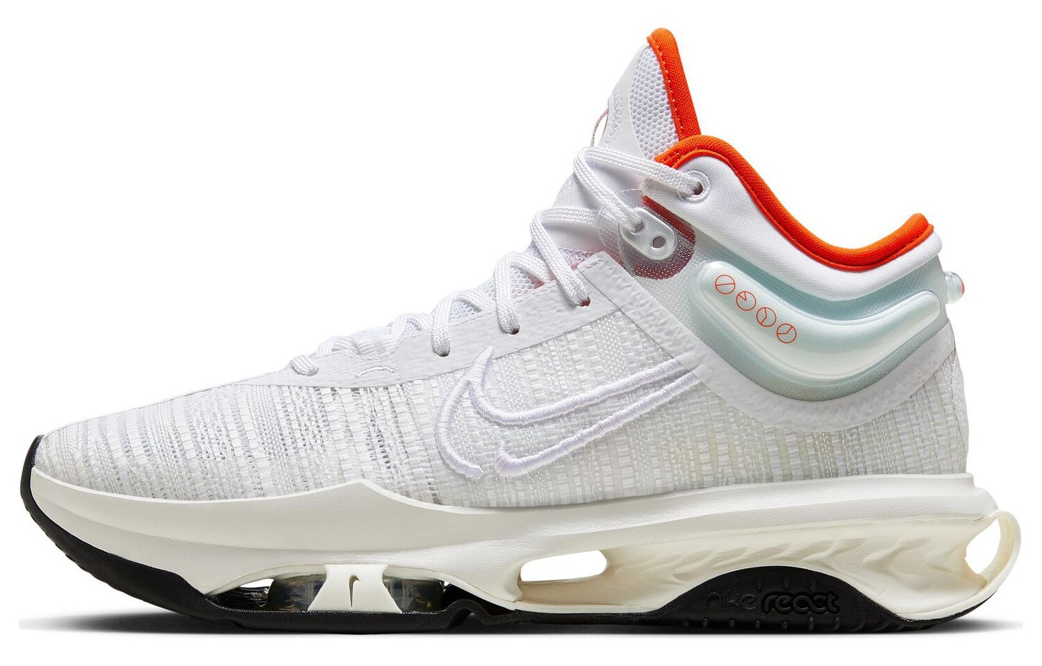 

Баскетбольные кроссовки унисекс Nike Air Zoom GT Jump 2, White/Sail White/Striking Orange/Black