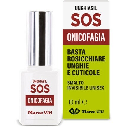 Marco Viti Farmaceutici Spa Sos Onicofagia Unghiasil Невидимый лак для ногтей 10 мл — фото 3