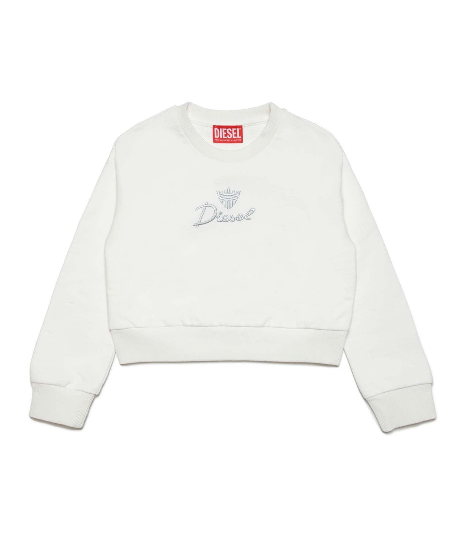 Детская и подростковая толстовка с логотипом бренда DIESEL, White