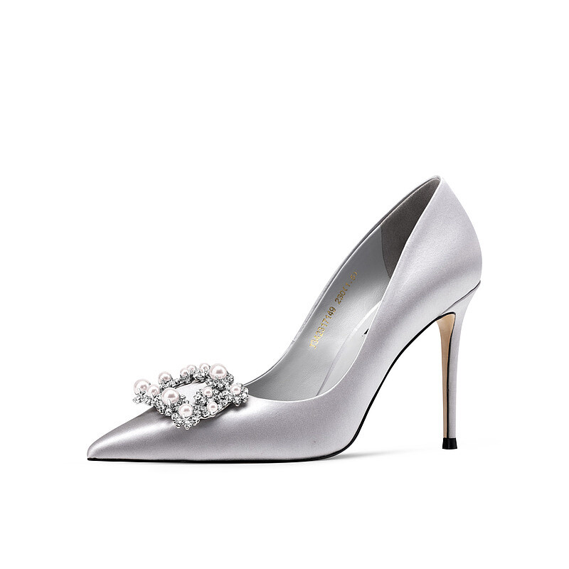 

Туфли женские на высоком каблуке Jooc, цвет CRYSTAL GRAY [HEEL HEIGHT 9CM]