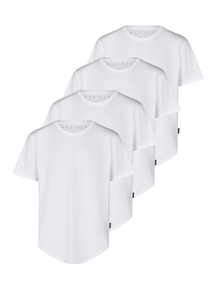 

Набор из 4 футболок DFPaco белого цвета, Белый, Набор из 4 футболок DFPaco белого цвета