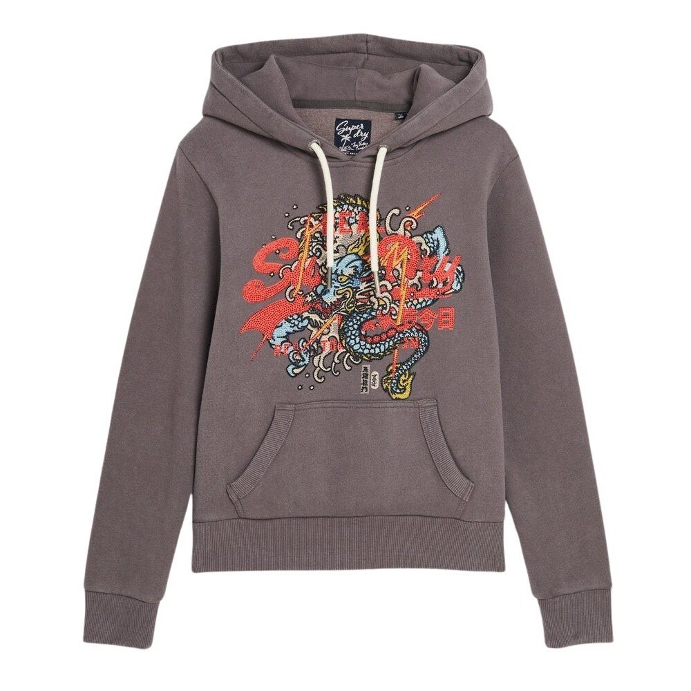 

Худи Superdry Tokyo Vl Graphic, серый