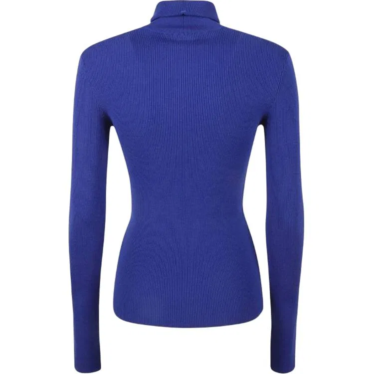 Свитер Burberry Roll-Neck Knitted Jumper, мужские, темно-синий — фото 2