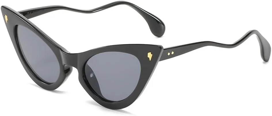 

Роскошные солнцезащитные очки «кошачий глаз» для женщин, сексуальные ретро-очки небольшого размера в стиле «кошачий глаз», яркие очки для женщин LVTFCO, 1