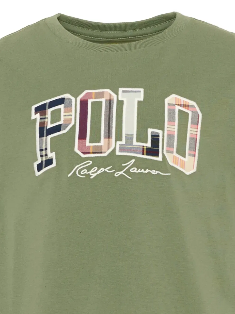 Футболка с нашивкой-логотипом Polo Ralph Lauren Kids, зеленый — фото 3