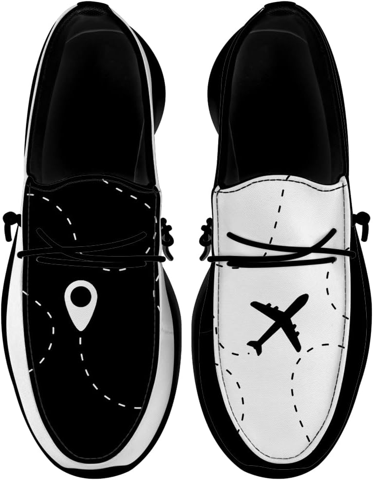 

Лоферы Quorax для женщин и мужчин, слипоны, забавные подарки для женщин и мужчин, белый/черный