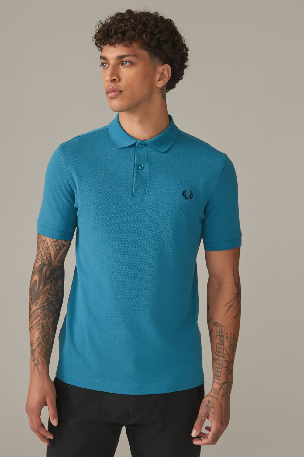 

Обычная рубашка поло Fred Perry, синий