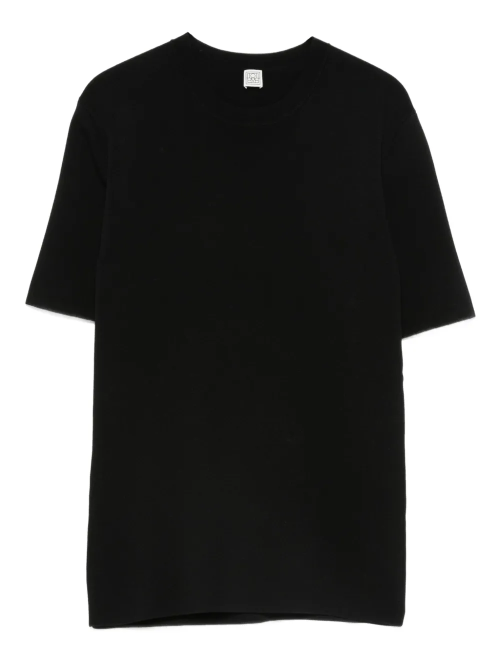 

Трикотажный топ с круглым вырезом Toteme, черный