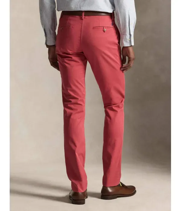 Брюки чинос Bedfort slim fit Polo Ralph Lauren, малиновый — фото 3