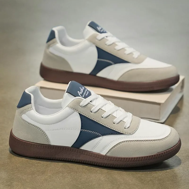 Кроссовки Men's Casual Sports Shoes - Retro and Fashionable Low-top Comfortable Walking Shoes, with PVC Sole, Suitable for Daily wear FmShi, бежевый — фото 3