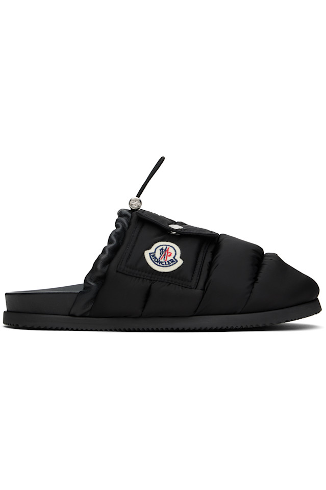 Мон карманные тапочки Moncler, черный