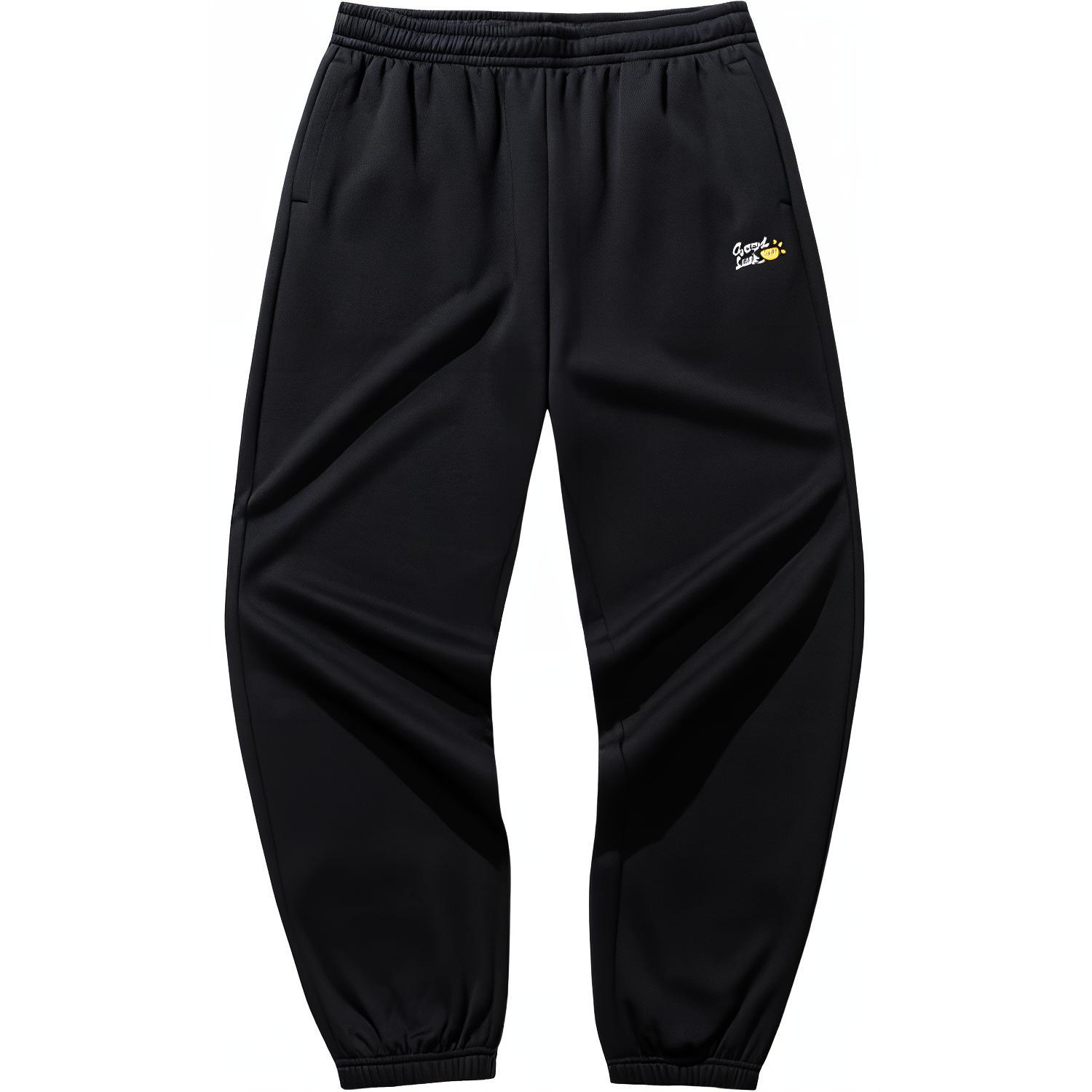 

Трикотажные спортивные брюки Anta Sports Life Collection, унисекс, базовые, черные