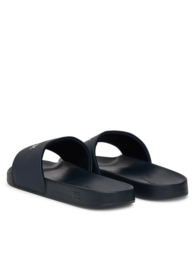 Мюли Hilfiger Print Tumble Pool Slide FM0FM05505 Tommy Hilfiger, синий — фото 3