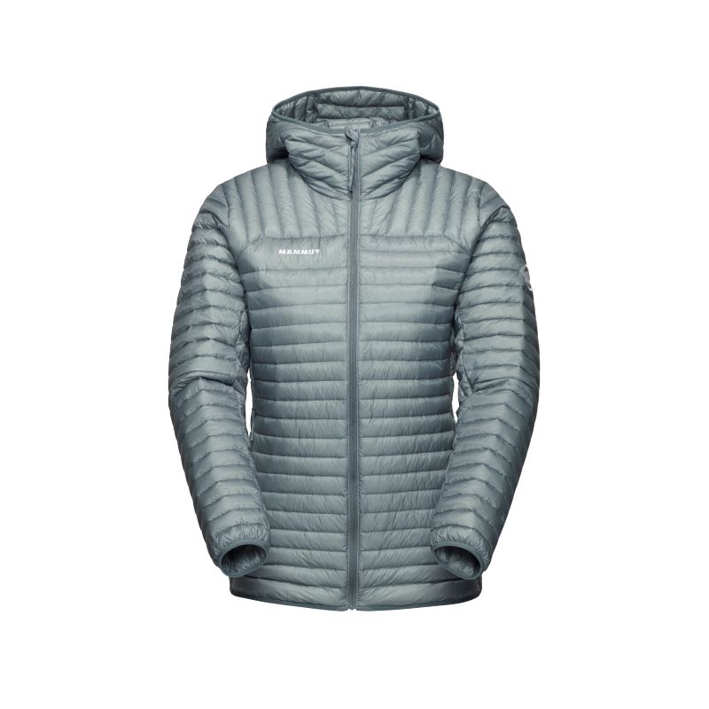 

MAMMUT Широкая пуховая куртка FW25 для женщин, Stone Gray/Rock Gray