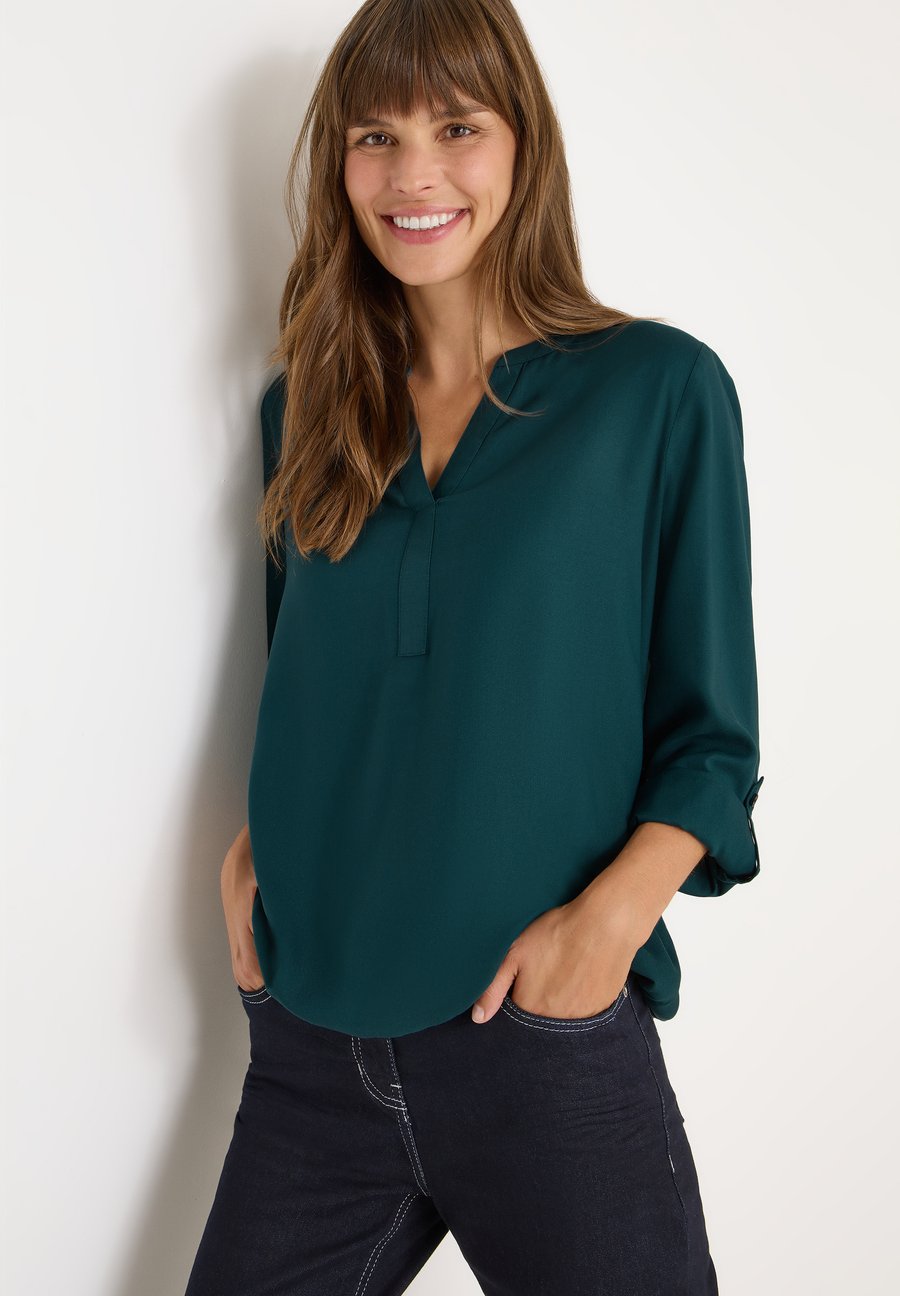 

Блуза Cecil IN UNI, Grün/Dark Green