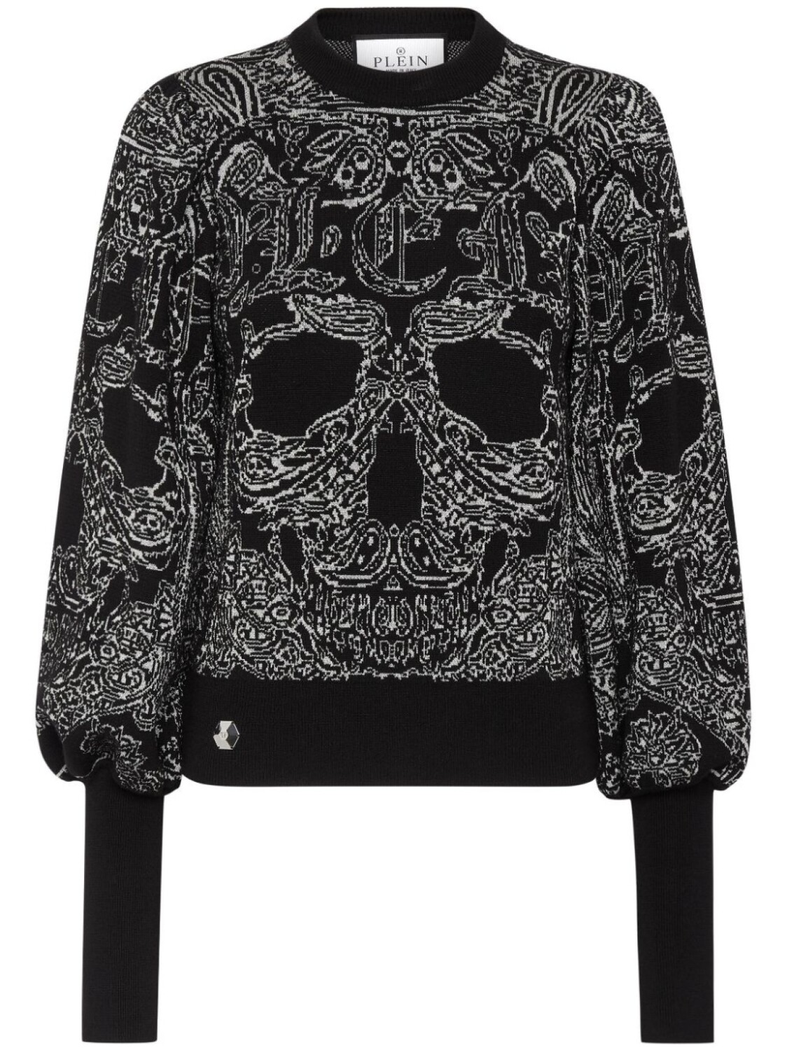 

Philipp Plein джемпер с узором пейсли, черный