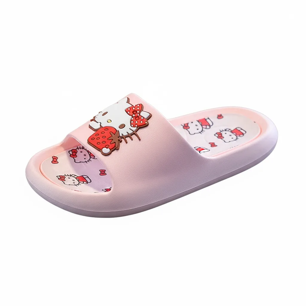 Детские домашние тапочки с противоскользящей подошвой Sanrio, My Melody Pink — фото 3