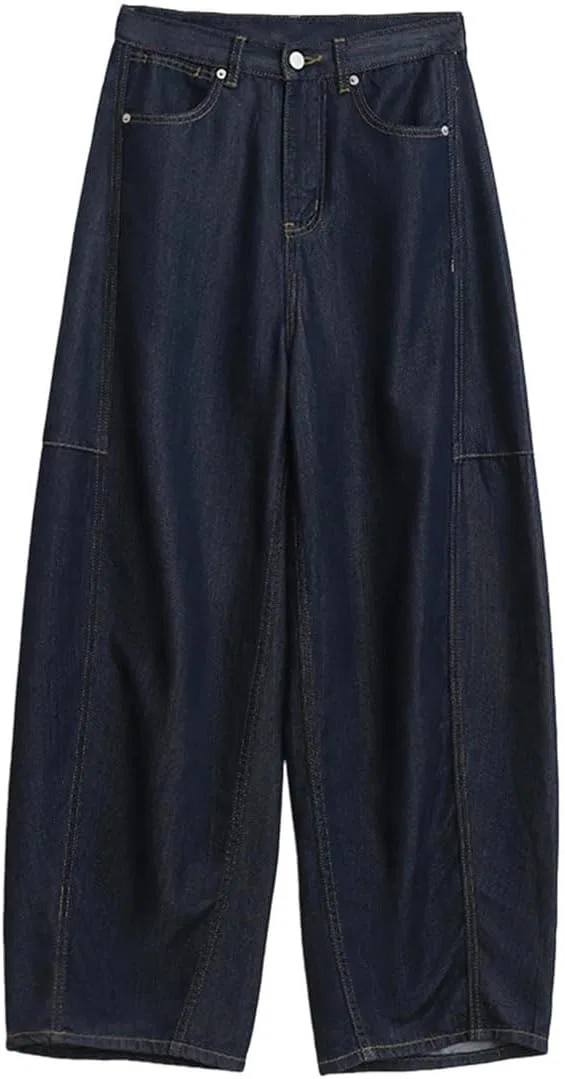 Джинсы с разрезом Women High Waisted Wide Leg, синий