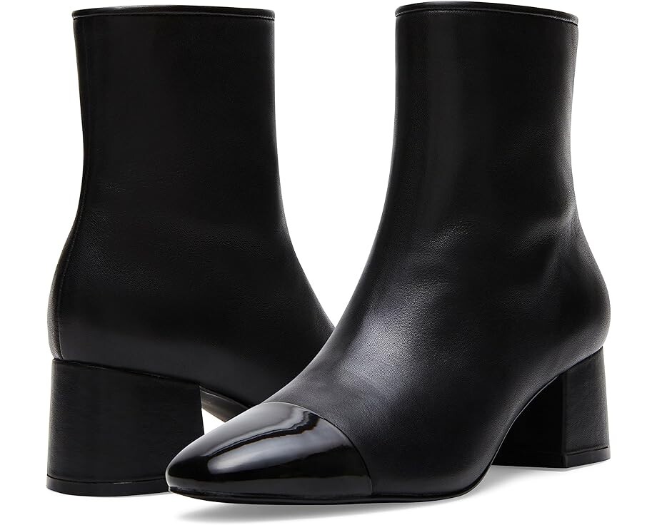 Ботинки женские Steve Madden Eiffel кожаные с контрастным мыском, черный
