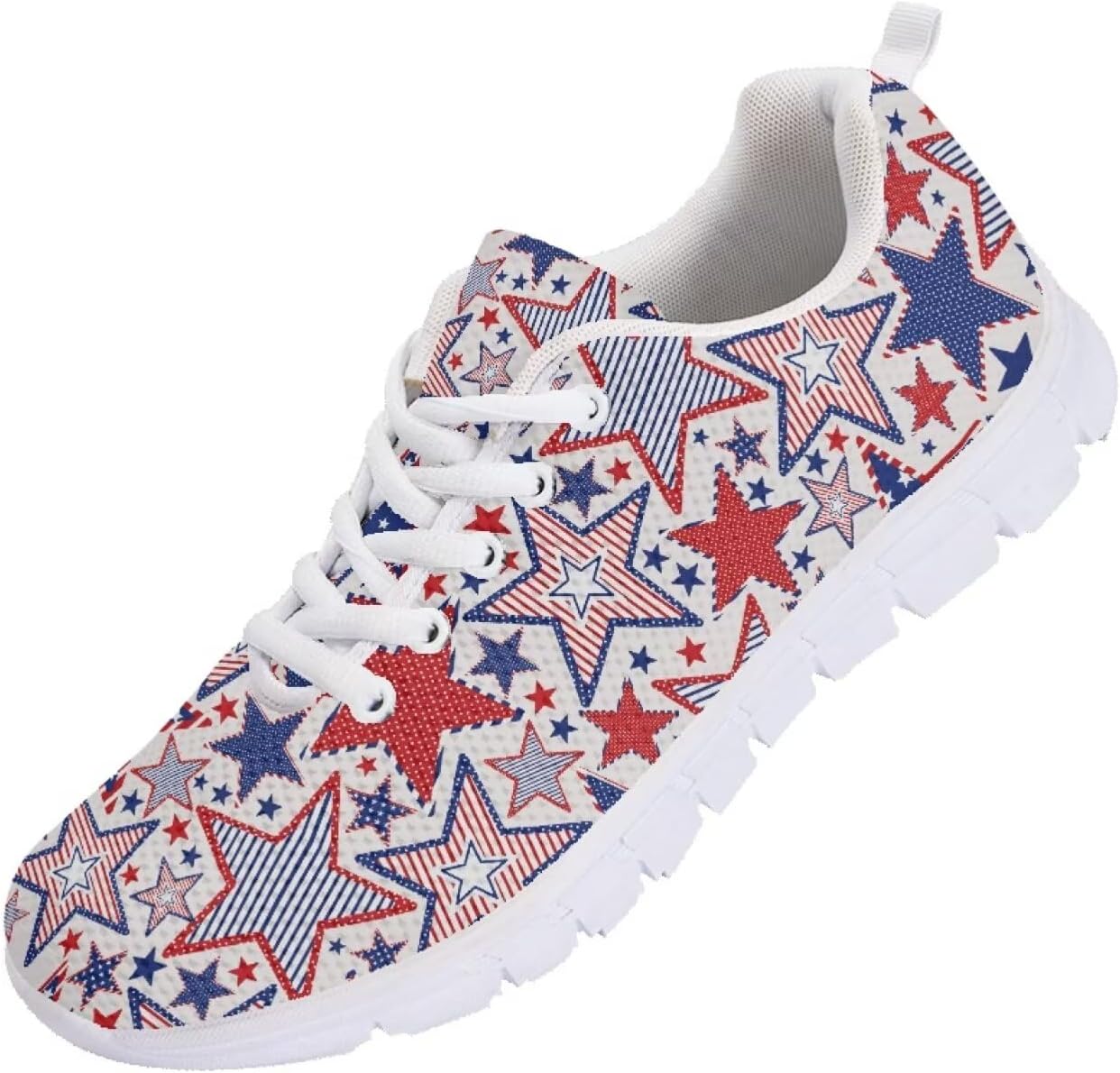 

Мужские кроссовки Funnydude с забавным принтом 2025 года Легкие дышащие удобные спортивные туфли, American Flag