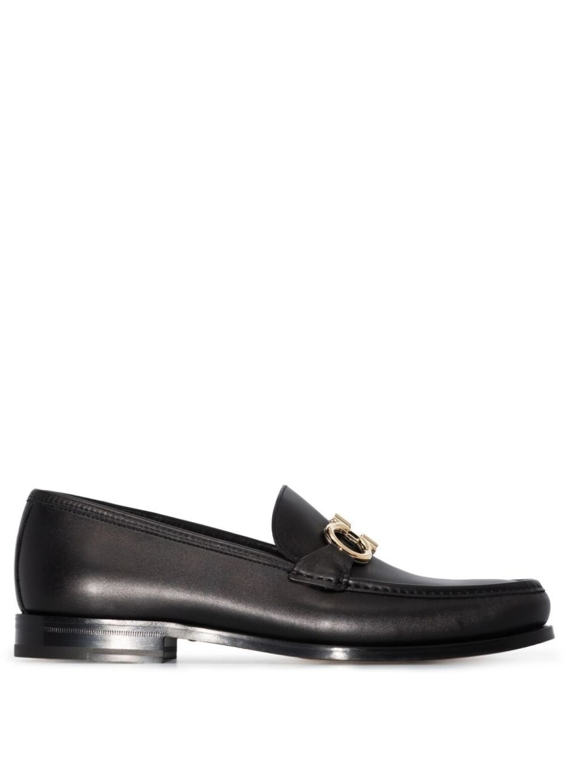 

Ferragamo лоферы с пряжкой Gancini, черный