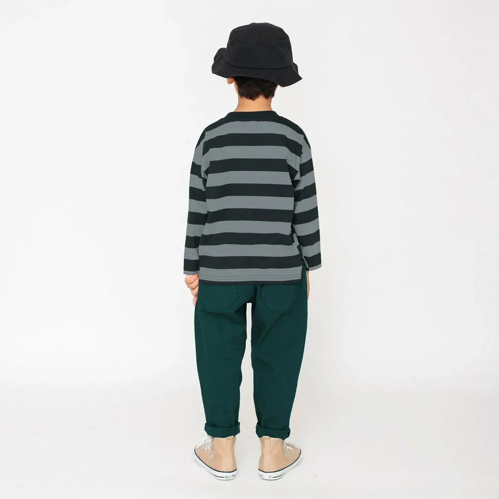 Футболка с длинным рукавом [с карманом из джинсовой ткани] Branshes, Charcoal Gray — фото 4