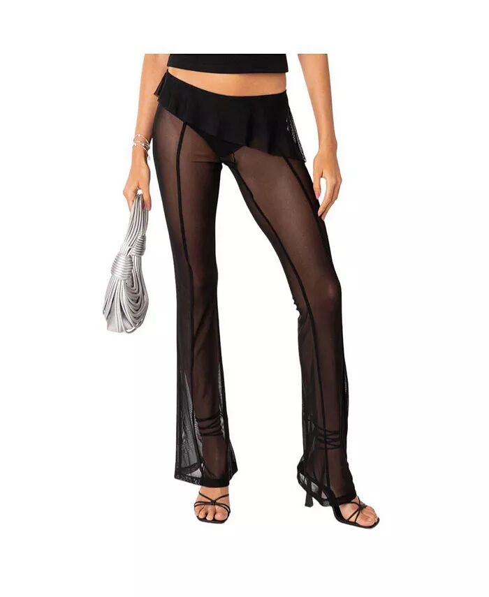 

Женские брюки Carsen Ruffle Sheer Mesh Edikted