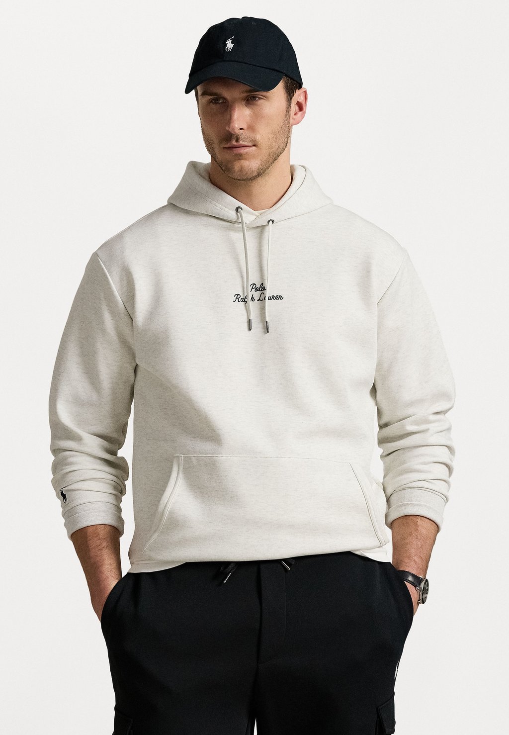 

Толстовка с капюшоном LONG SLEEVE - Sweatshirt Polo Ralph Lauren Big & Tall, светло-серый