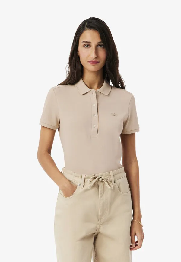 Рубашка поло Lacoste Beige-Xf, Классическая посадка, Бежевый