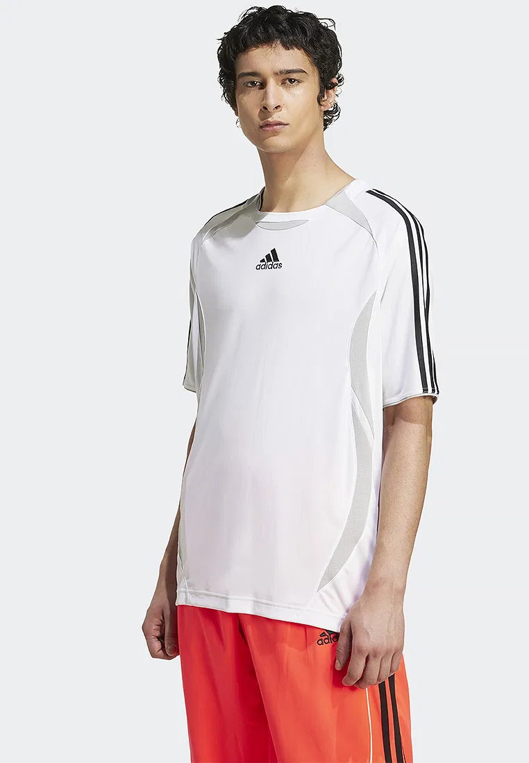 Футболка с коротким рукавом, Teamgeist Adicolor, Adidas, белый/черный