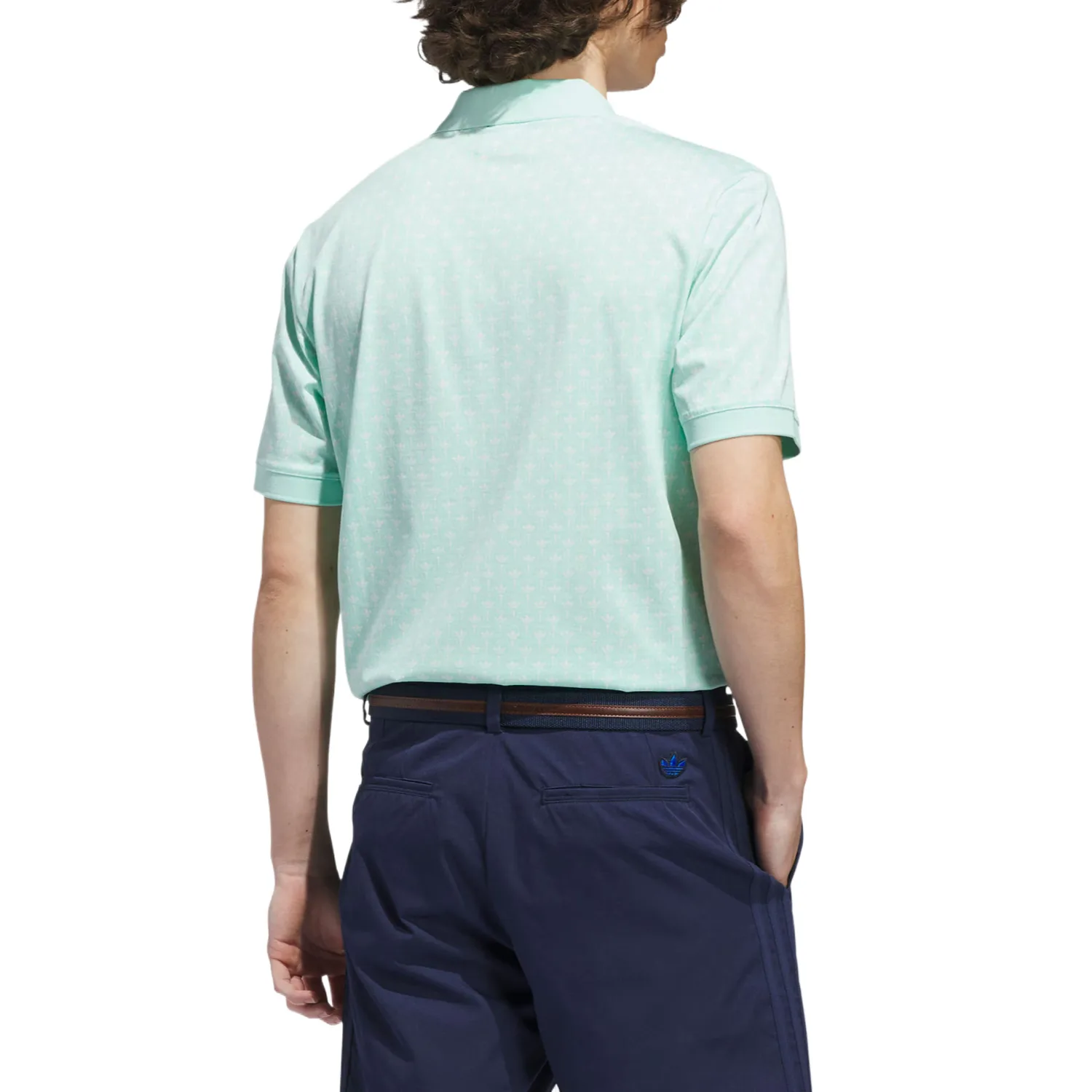 Мужская одежда для гольфа Trefoil Adidas Originals, Clear Mint Green/White — фото 4