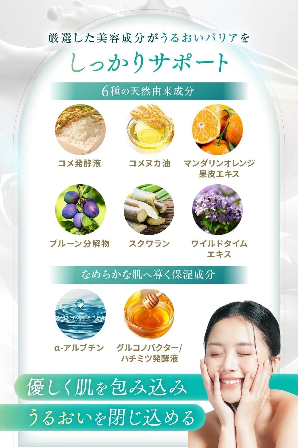 Эмульсия Mirenas — Для лица Milky Lotion, увлажняющий, без отдушки, 100 мл — фото 4