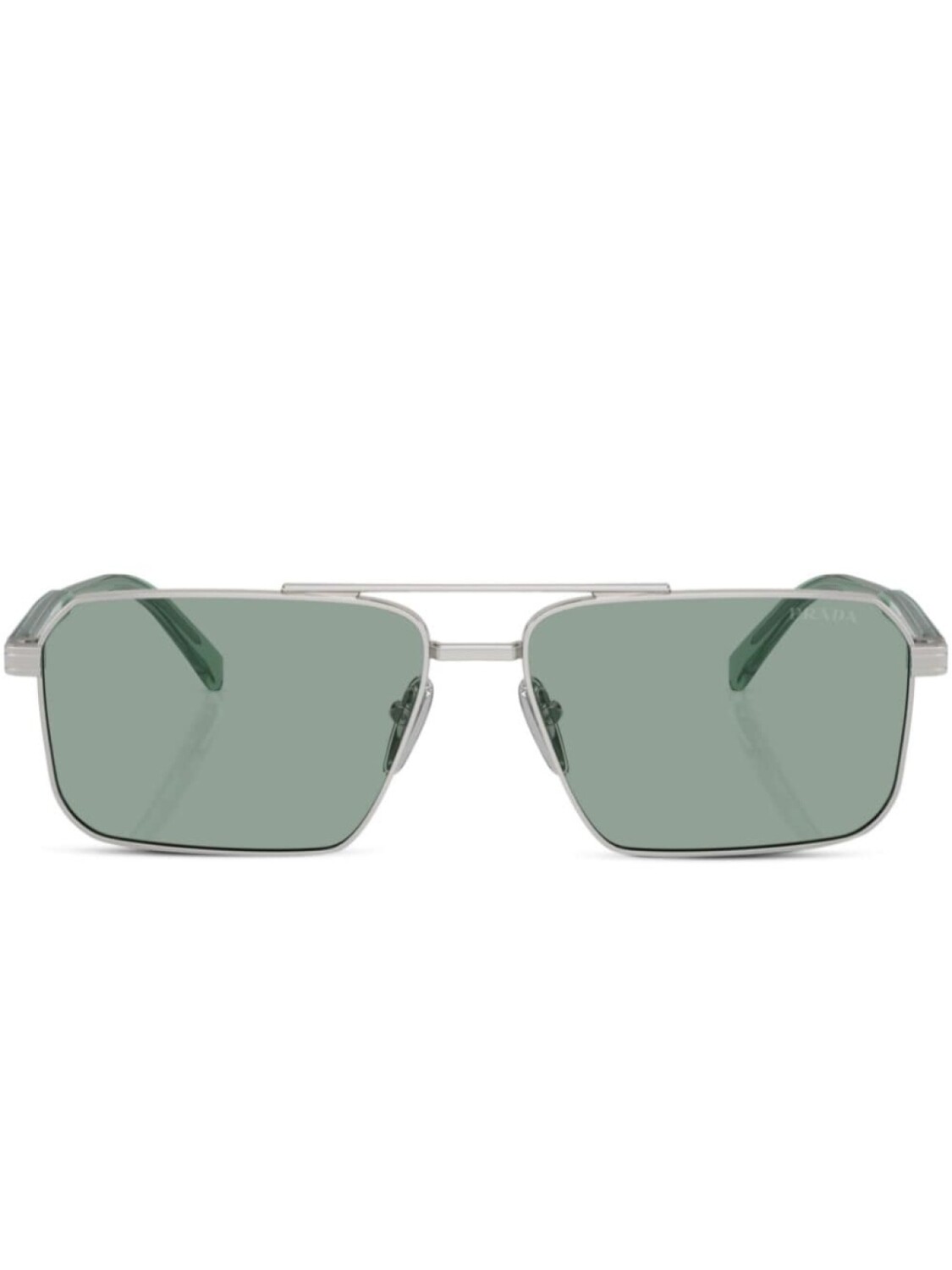 

Prada Eyewear солнцезащитные очки-пилоты Prada PR A57S, серебристый