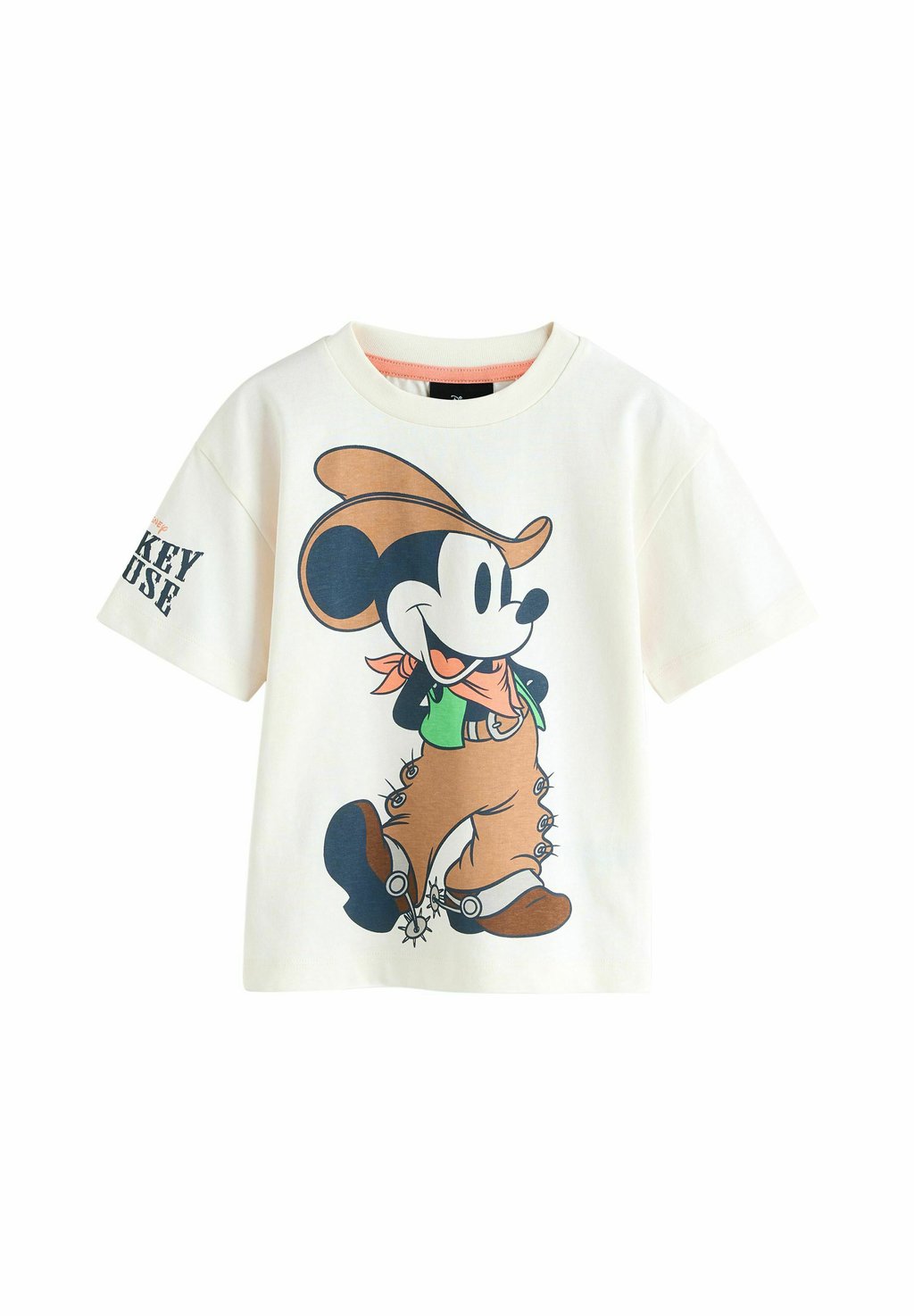 

Футболка с принтом MICKEY MOUSE SHORT SLEEVE Next, бежевый