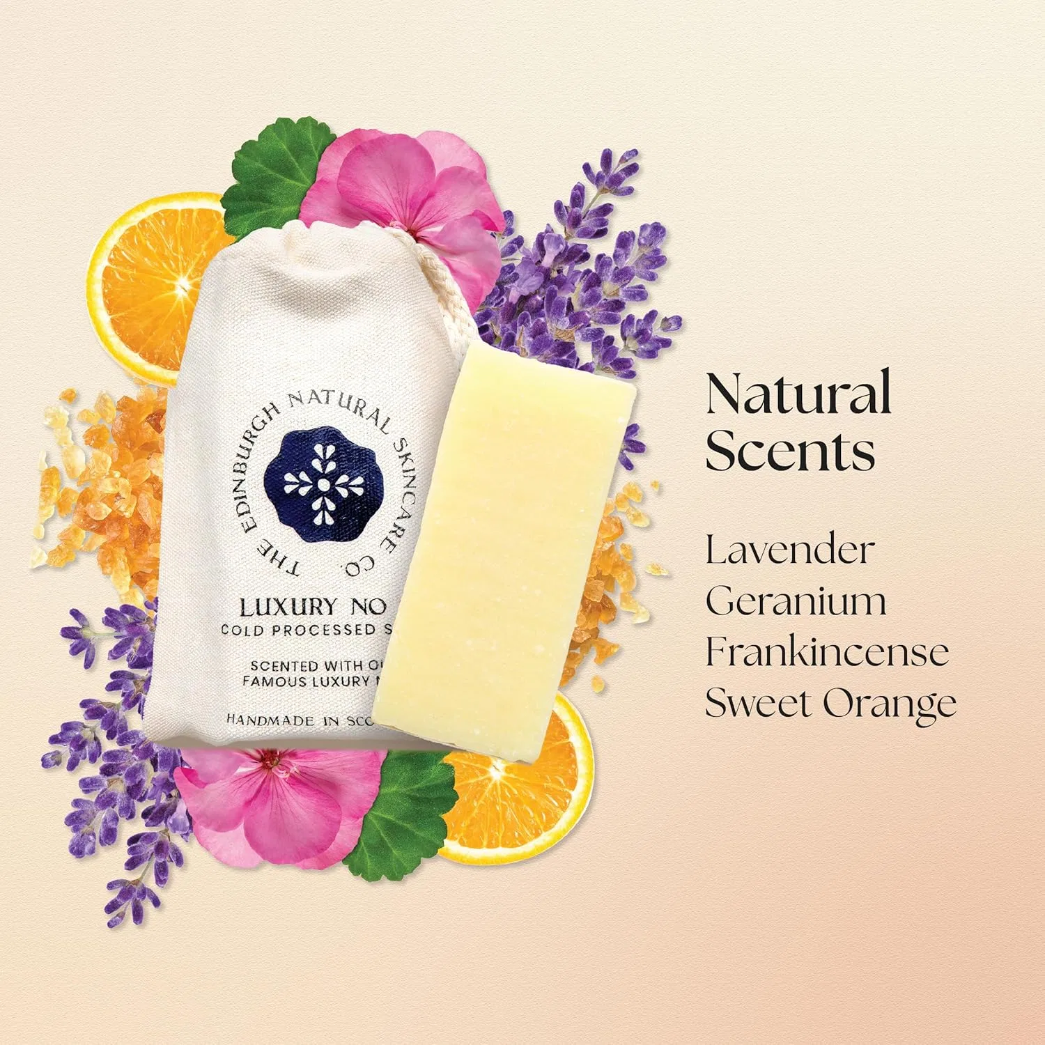 Натуральное мыло ручной работы The Edinburgh Skincare Company с маслом ши, кокосовым маслом и лавандой The Edinburgh Natural Skincare Company Ltd. — фото 4