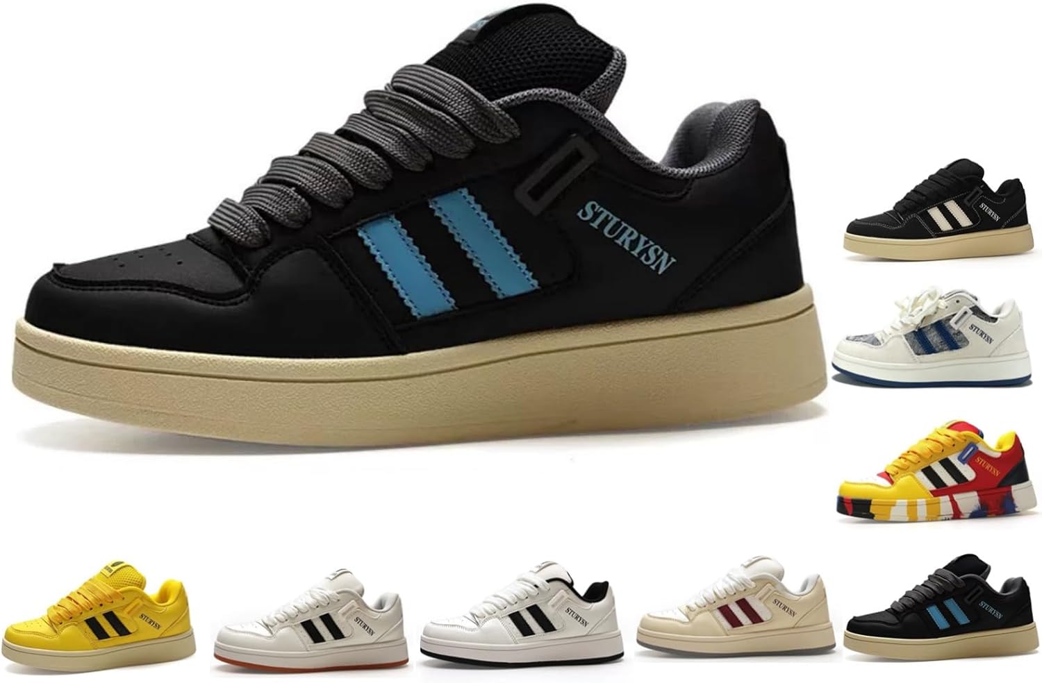 

Модные массивные кроссовки Y2K для женщин и мужчин, ретро стиль, трендовые повседневные кроссовки, удобная обувь для скейтборда Macefil, Black&blue