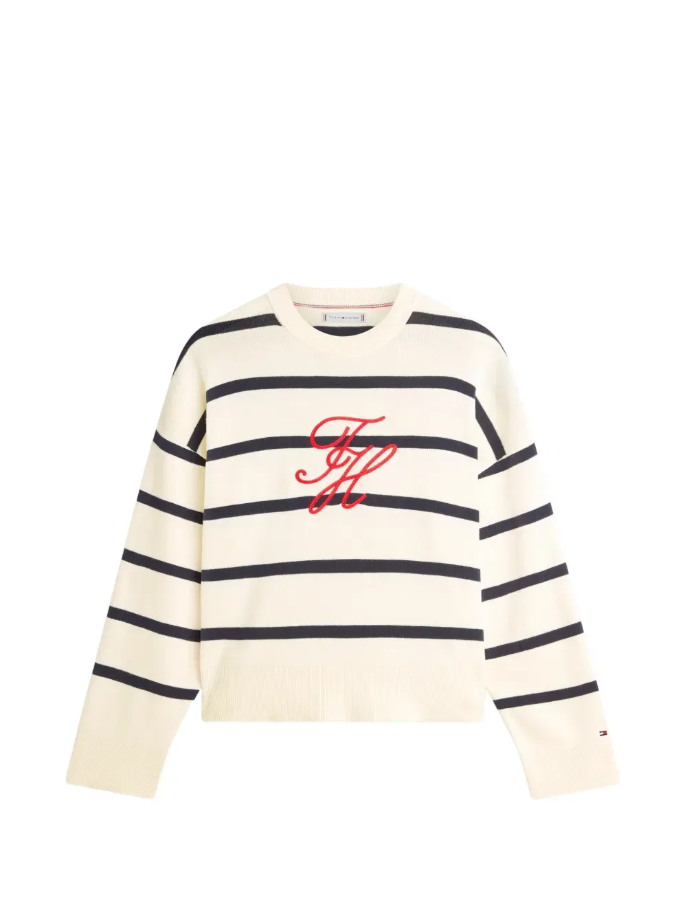 Свитер в полоску Tommy Hilfiger, нейтральный