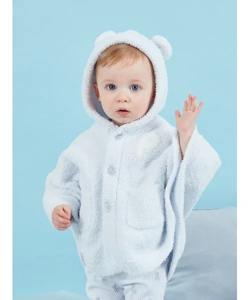 Пончо BABY Powder Bear голубое