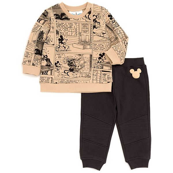 Комплект из флисовой толстовки и брюк Disney Imagikids, Mickey Mouse Gray