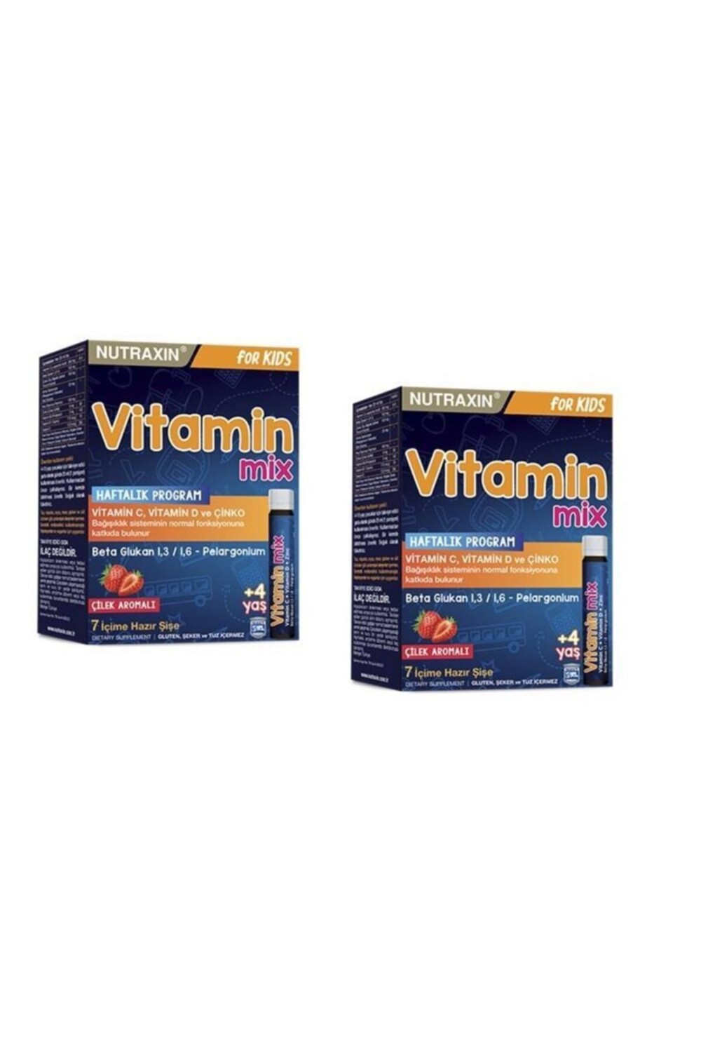 

Nutraxin Витаминная смесь клубника 25 мл X 7 пакетиков X 2 коробка