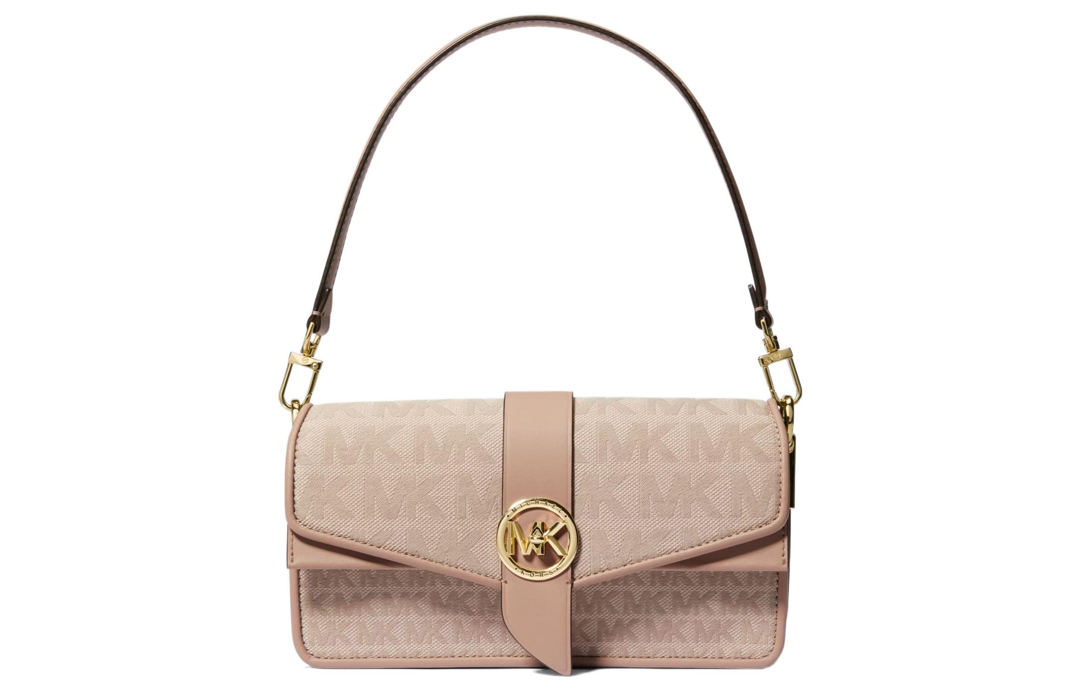 

MICHAEL KORS Зеленая хлопковая сумка через плечо женская розовая