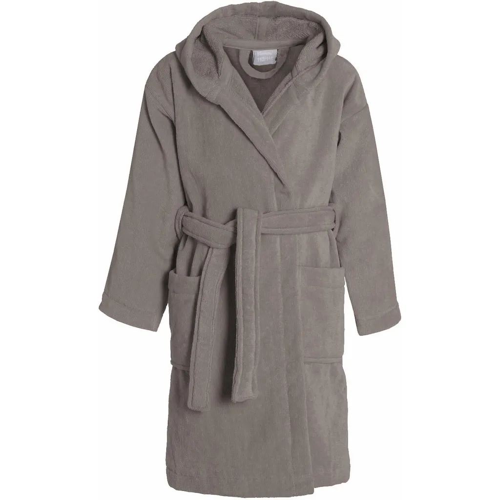 

Детский халат для купания Pure, 1 шт., с длинными рукавами, с накладными карманами Seahorse, светло-коричневый