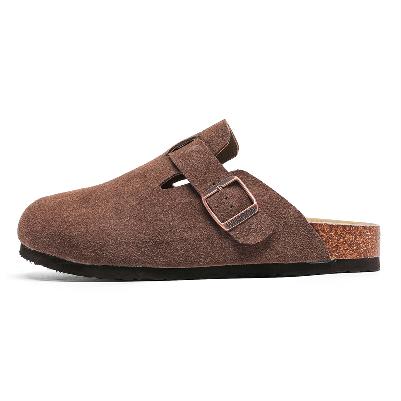 

PAVEA Закрытые тапочки мужские коричневые, цвет Brown